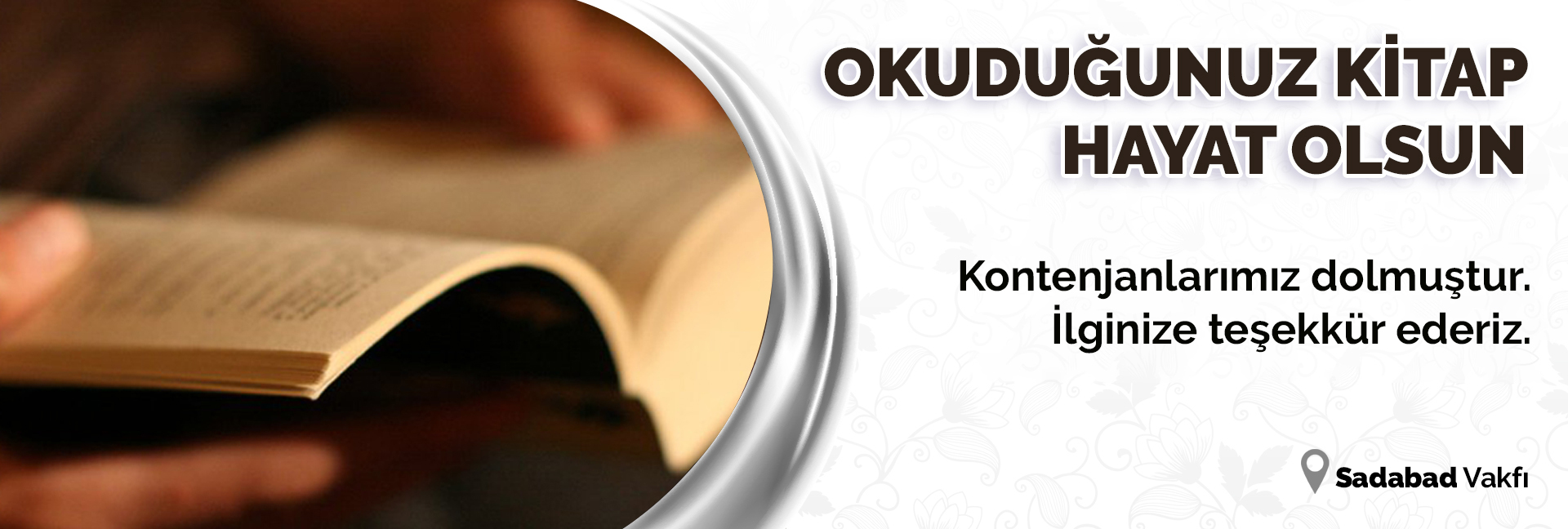 Okuduğunuz Kitap Hayat Olsun...